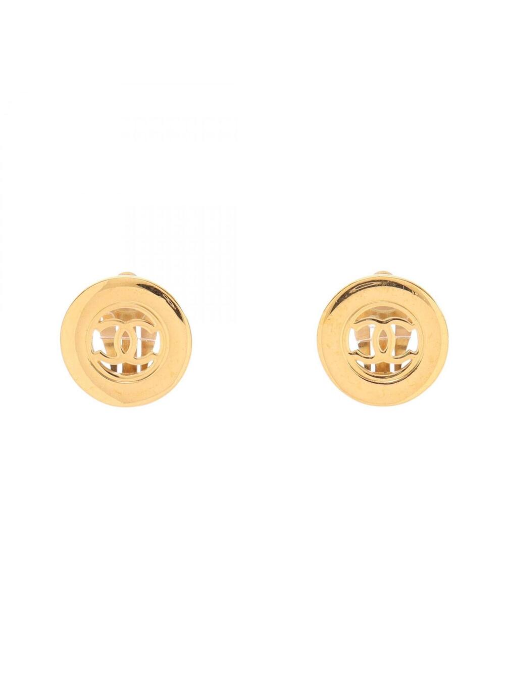 Chanel Coco Mark Circle Earring Gold #295900C54B